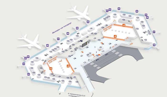 Аэропорт шереметьево схема проезда терминал с