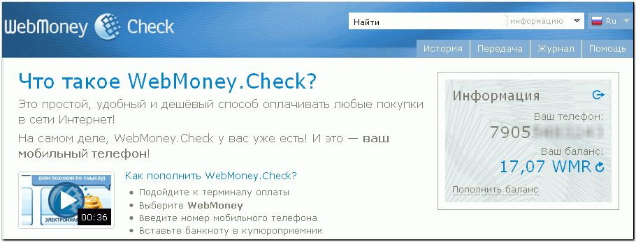 Что такое webmoney check