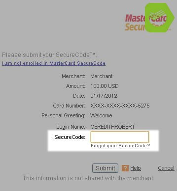 Как получить securecode сбербанка