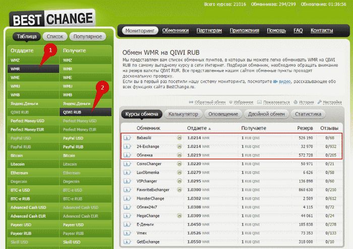 Обмен webmoney на qiwi без привязки